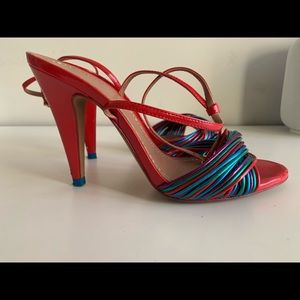 Zara Multicolored Strappy Sandals (EU:39-US:9)